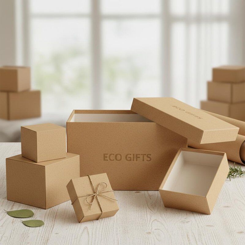 Eco-Friendly Gift Box with Matte Lamination and Various Sizes for Elegant Gift Packaging